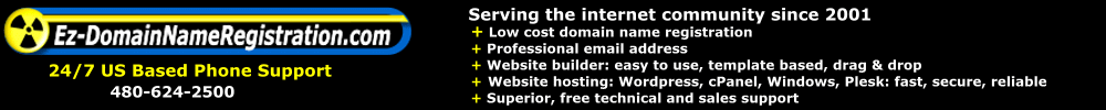 Low cost professional email address, domain name registration, website builders, website hosting, SSL certificates and more.
